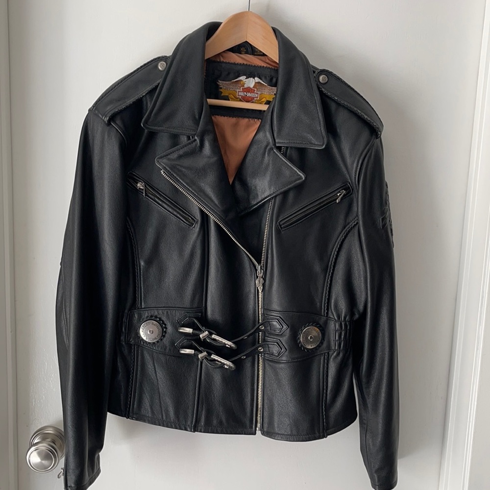 Vintage Harley Davidson Women’s Xl Leather Jacket